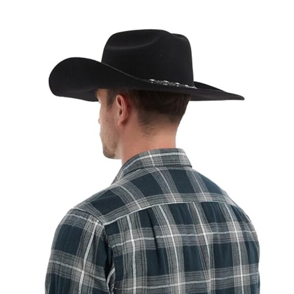 Wool Felt Cowboy Hat Shapeable Wide Brim Western Fedora Unisex Classic main image 6